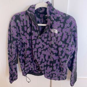 North Face Quarter Zip Jacket Purple